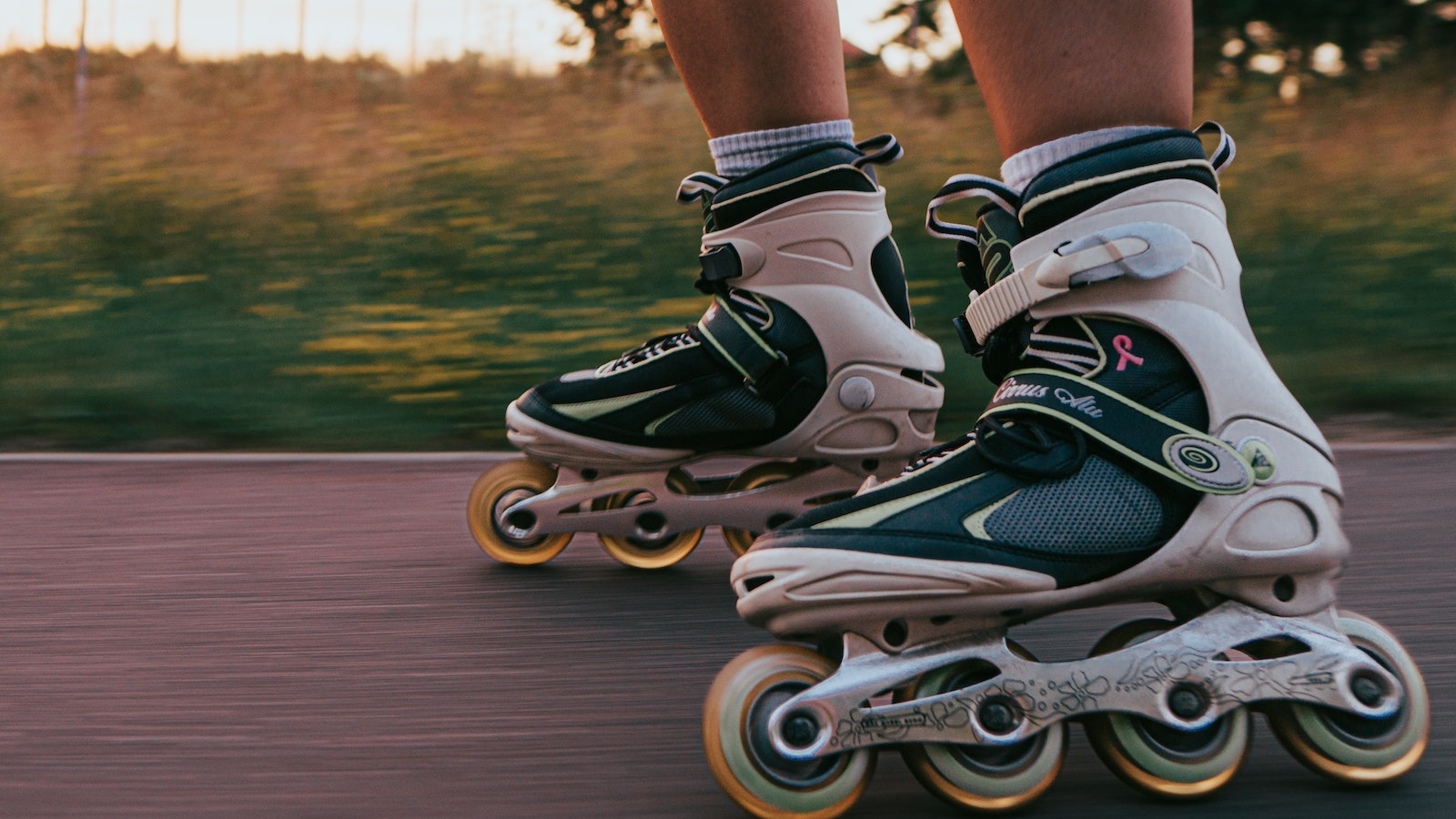 Close Up Image of Person Using Roller Blades